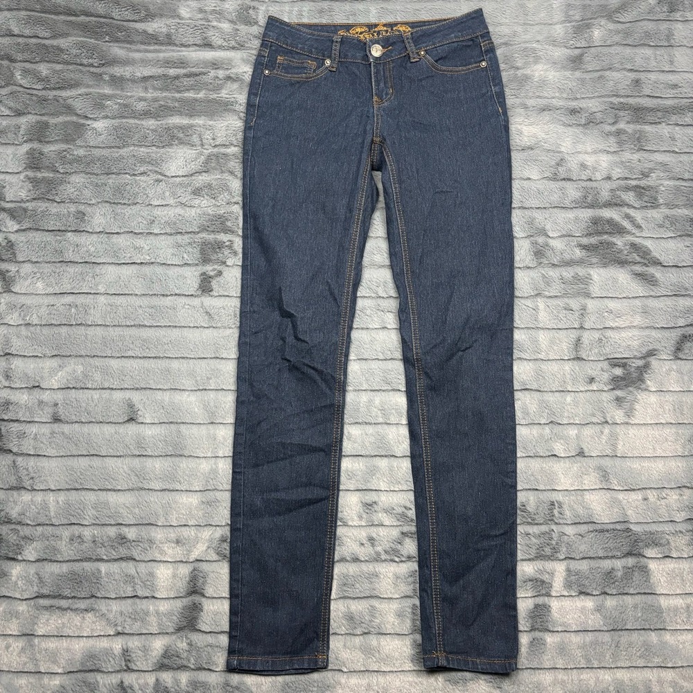 Wax Jeans Womens Size 5 Dark Wash Skinny Denim Jeans P12P356 Stretch Blue